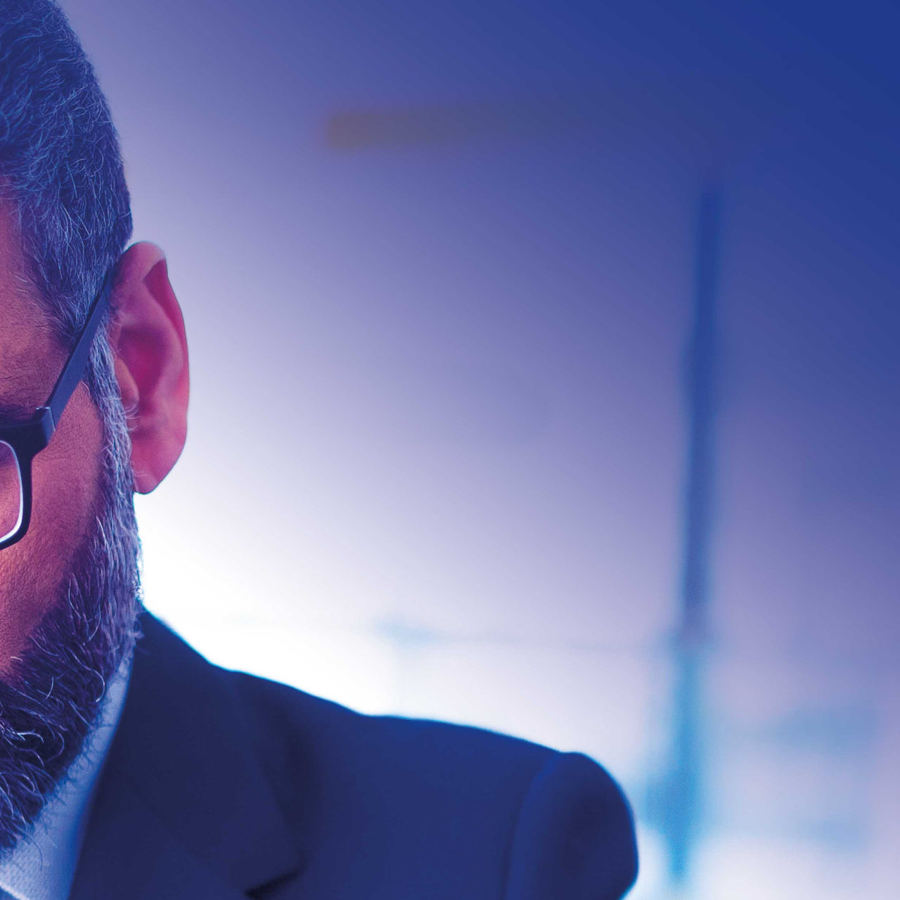 Continuation of the image man reading picture that is part of this mosaic. 