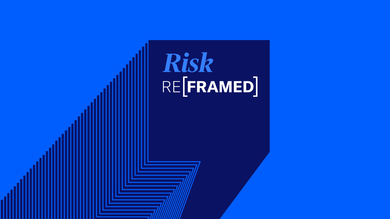 Image of the Risk Reframed podcast logo